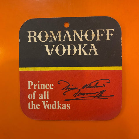 Romanoff Vodka, Bardak Altlığı