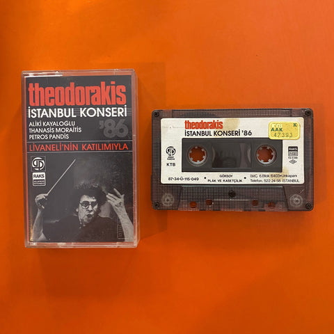 Theodorakis / İstanbul Konseri, Kaset