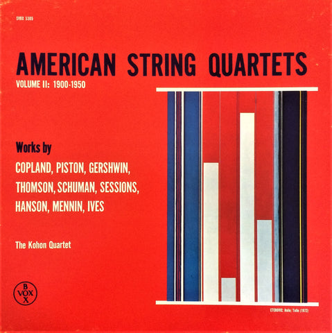 Çeşitli Sanatçılar / American String Quartets Volume 3: 1900-1950, 3 LP Box